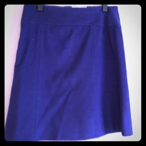 J Crew Felt A Line Knee Length Skirt Purple